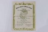 WWII Woman Marine Discharge Document