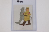 WWII Dutch Anti-Nazi Cartoon Postcard