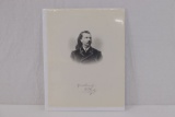 Vintage Lithograph Print Buffalo Bill Cody
