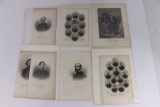 (7) Civil War Era Bookplates of Generals