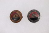 2 Early Style Hitler Youth Membership Pins