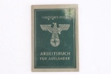 Nazi Arbeitsbuch Für Auslander Passbook