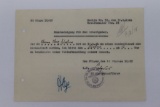 Rare! 1941 Nazi SS Document