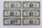 (6) $2.00 Bills - incl Red Seal 1963