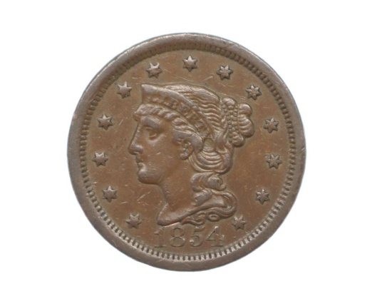 1854 Large Cent