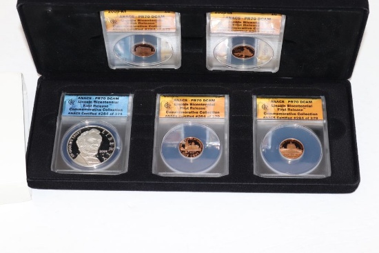 2009 Lincoln BiCenntennial Comm 5-coin Set