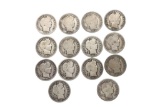 Group of (14) Barber Dimes w/Dates