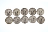 Standing Liberty Quarter Lot (10) w/Dates