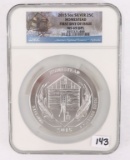 2015 5 oz. Silver Coin NGC MS69DPL - Homestead