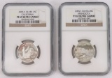 2008-S NGC Silver Quarters:  California & Minn
