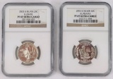 2008-S NGC Silver Quarters: Illinois & Alabama