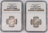 2008-S NGC Silver Quarters: Indiana & Mississippi
