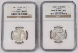 2008-S NGC Silver Quarters: Ohio & Louisiana