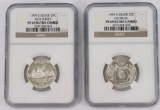 2008-S NGC Silver Quarters:  New Jersey & Georgia