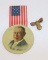 Early Presidiential Campaign Pins - McKinley & Wilson