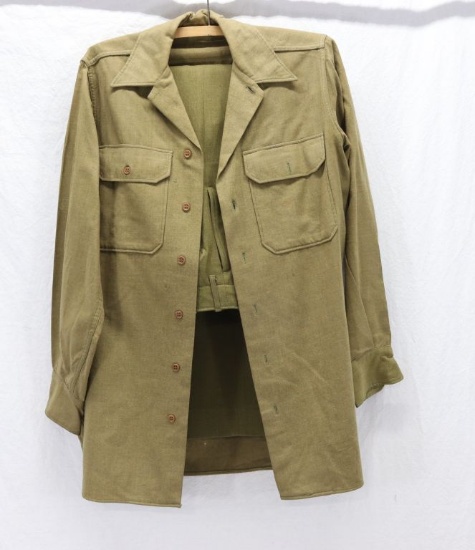 WWII US Wool Flannel Shirt & Pants