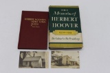 Herbert Hoover Book & Postcard Lot (2)