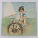 1903 Queen of the Waves Printed Textile