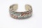 Native American Silver, Turq & Coral Bracelet