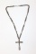 Silver & Turquoise Cross Necklace