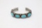 Native American Silver & Turquoise Cuff