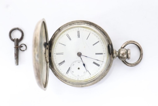 Antique Coin Silver Pocket Watch