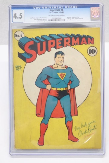 Superman #6/1940 CGC 4.5