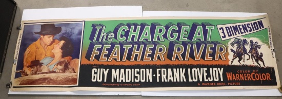 "Charge at Feather River" 3-D Movie Banner