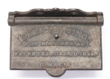 1864 Civil War Barracks Cast Iron Match Safe