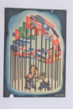 UN WWII Small Propaganda Poster