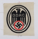 Nazi Auto Club DDAC Bevo Weave Patch