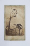 Civil War Soldier CDV Photograph w/Gun
