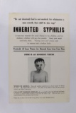 Antique Syphilis Poster