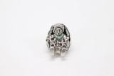 SW Indian Sterling/Turquoise Storyteller Ring