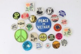 Group of (25) Vintage Vietnam Protest Pins