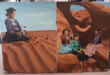 (2) 3' x 4' Navajo Indian Girl Photo Displays