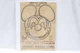 Rare! c.1933 Mickey Mouse Paper Mask