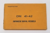 WWII USN ONI 41-42 Japanese Vessels Bk