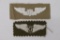 (2) WWII AAF Cloth Aerial Gunner Wings