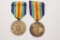 (2) WWI Belgian Inter-Allied Victory Medals