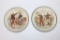 (2) French Colonial War Madagascar Plates