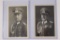 (2) Nazi Army Officer's Portrait Photo PCs