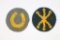 (2) WWII Nazi Military Specialty Patches