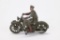 1930's Army Motorcycle with Rider Toy