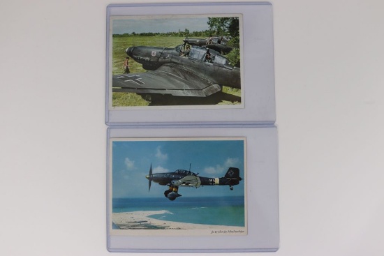 (2) Nazi Luftwaffe Propaganda Postcards