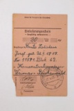 Dachau Concentration Camp Receipt