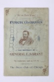 U.S. Grant 1895 Commemorative Booklet