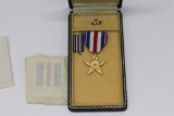 WWII Silver Star Medal - Blue Coffin Box