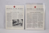 (2) WWII Prisoner of War Bulletins