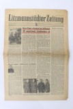 Nazi Newspaper Litzmannstader Zeitung